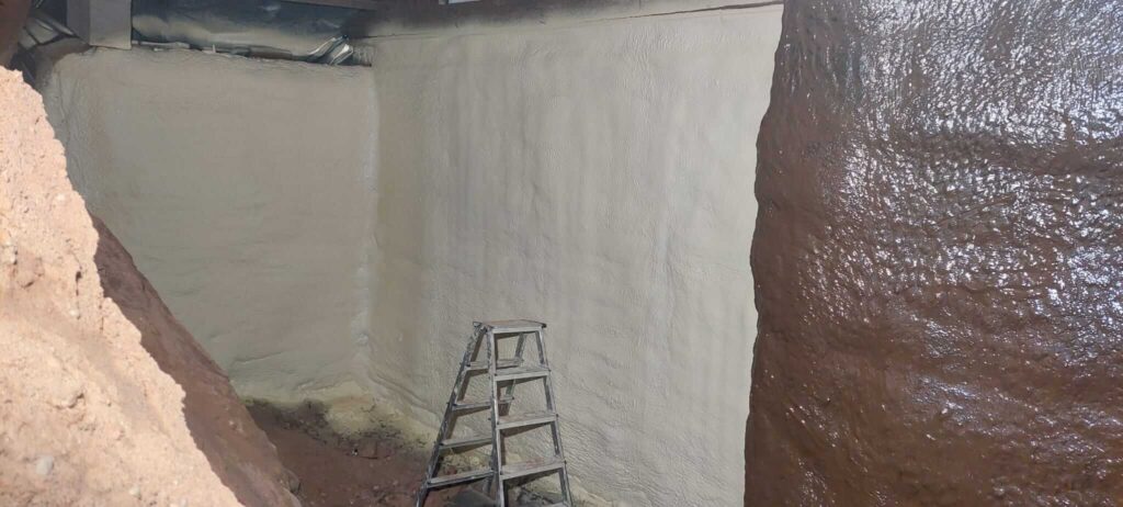 PUR vahuga maja vundamendi soojustamine